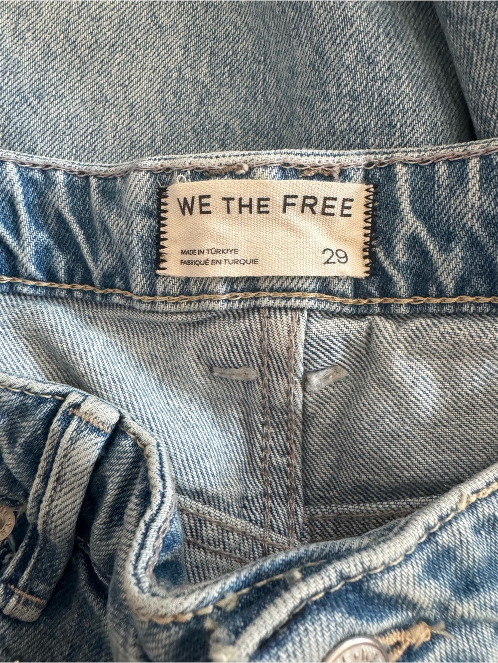 NWOT Women's Free People We The Free Tennessee Low-Rise Boyfriend Studded Jeans - Picture 8 of 10
